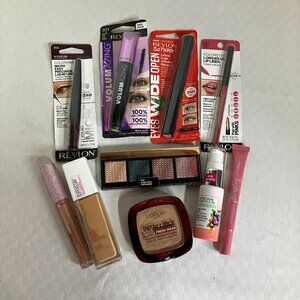 10-Piece Makeup Set Revlon Maybelline L'Oréal Paris PF Full Face Kit Eye Lip New